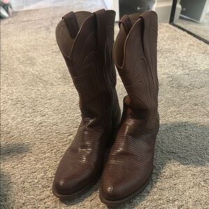 Brown Leather Cowboy Boots